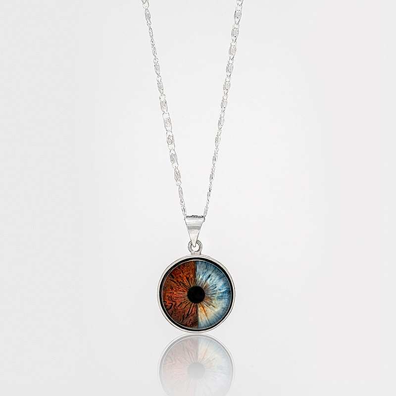 Gümüş İris Göz Kolye